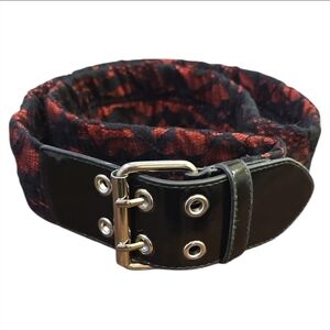 Unique Vintage Black and Red Women's Belt